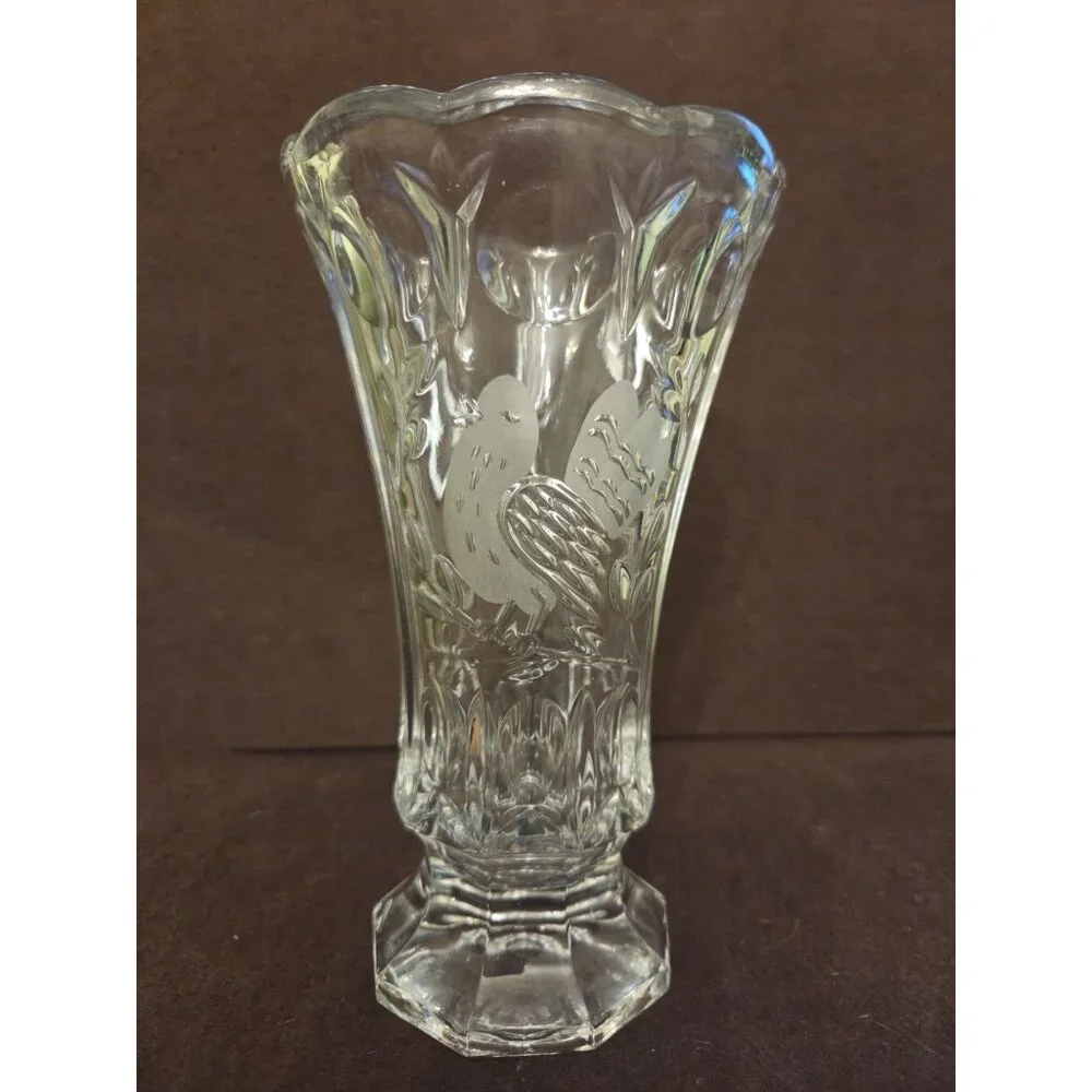 Crystal d' Adriana‎ Las Aves The Bird Vase Lead Crystal 7